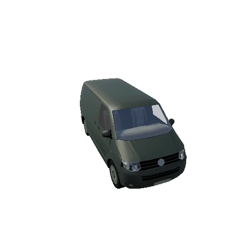 Lowpoly Van_green